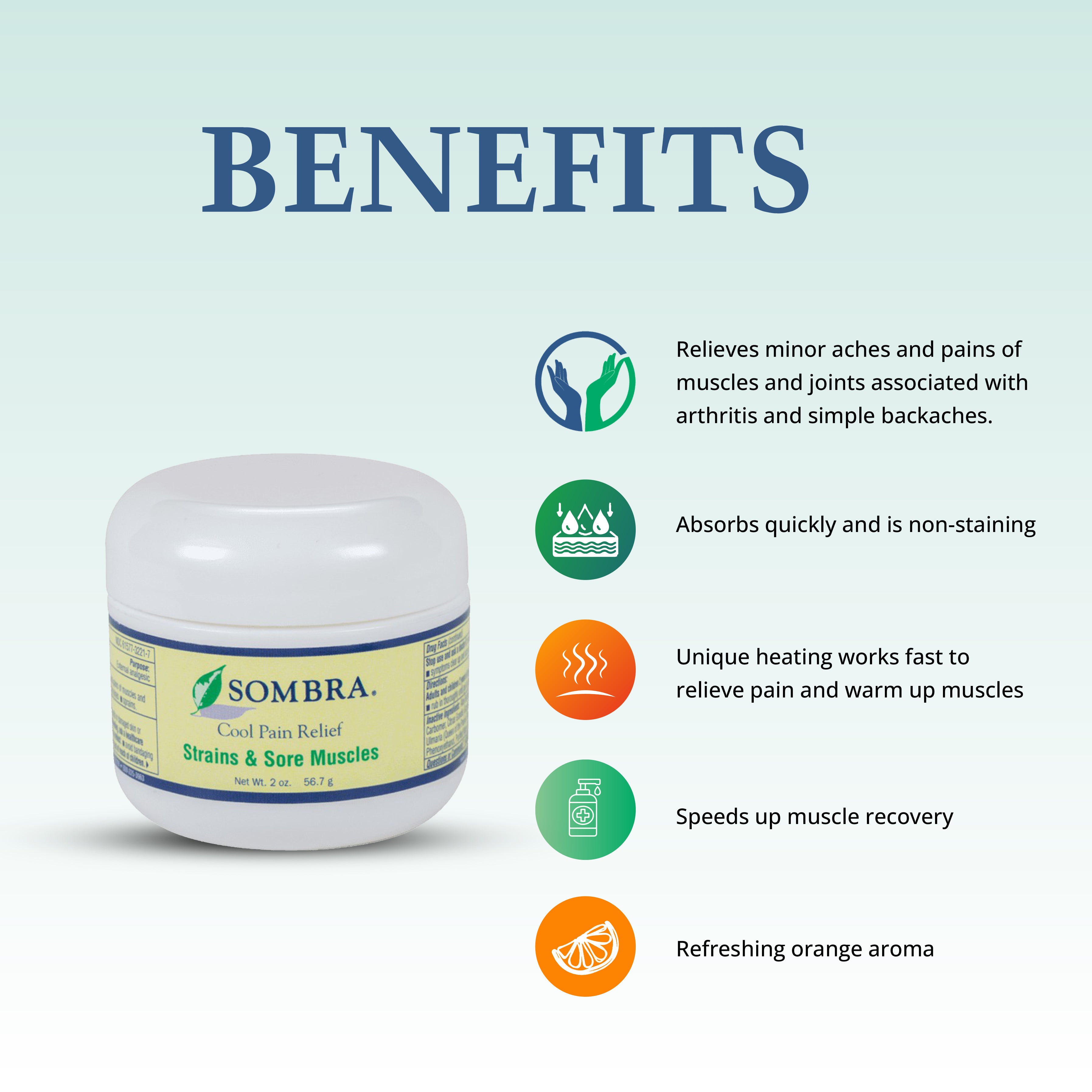 Sombra® PLUS CBD Cool Pain Relief 2oz